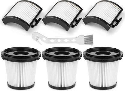 6Pack IW3511 HEPA Filters Replacement for Shark Detect Pro Cordless Vacuum Handheld IW3511 IW1111 IW1120 IW1615, 3 HEPA filters + 3 Hand vac pre-motor filters