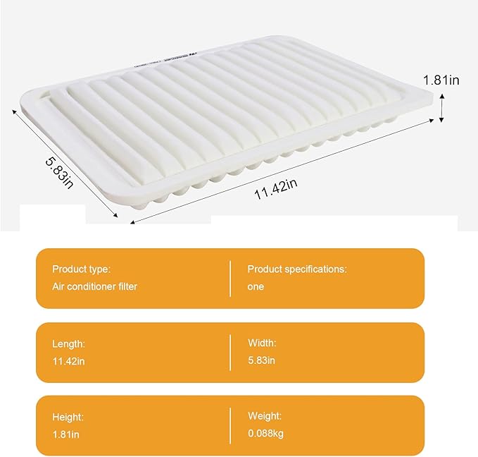 Engine air filter Suitable for Extra Guard CA9482 Toyota Corolla matrix TC FR-S BRZ VIBE 17801-22020 Select Toyota Scion and Pontiac Models