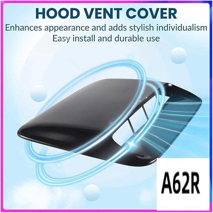 Car Universal Hood Vent Air Outlet Cover Compatible For Infiniti Compatible For Mazda And Tesla Hood Scoop Air Flow Intake Vent Cover