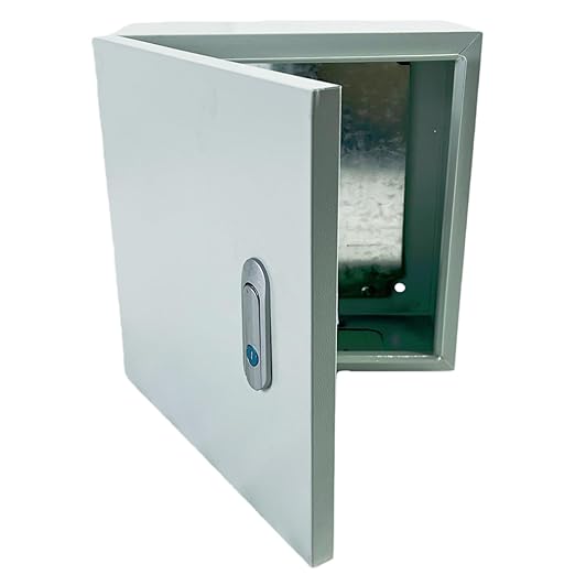 Electrical Enclosure Box 12" x 12" x 6" Carbon Steel Electrical Junction Boxes Wall Mount Waterproof Dustproof Metal Box with Safety Locks for Outdoor Indoor Use