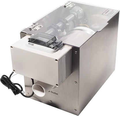 Automatic Rotary Drum Filter for Koi Tilapia Pond, Fish Farm,Aquarium,Hydroponics, Aquaculture, Aquaponics, Smallest Koi Pond Filter 4T10-1 RDF