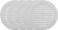 Vent Systems 4" Inch (Opening Dimensions) - Pack of 5 - White Soffit Vent Cover - Plastic Round Air Vent Grille - Built-in Mesh Screen - HVAC Register Louver for Bathroom, Home, Kitchen