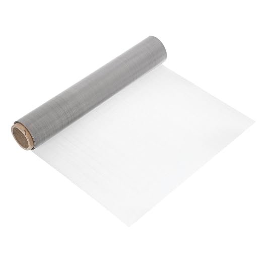 uxcell 60 Mesh 118" x 12" Woven Wire Mesh, 304 Stainless Steel Air Vent Filter Screen, Window Screen Mesh for DIY Projects Vents Cover Filtration Animals Fence
