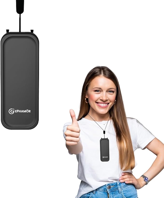 Mini Portable Air Purifier for Home, Car, Travel and More | 5 Days on Single Charge with 500 mAH Rechargable Battery | Fliterless Air Purifier