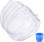 Boao 30 Pieces 1 Gallon Paint Strainer Bags Elastic Opening Strainer Bags White Fine Mesh Filters Bag for Bucket Paint Gardening