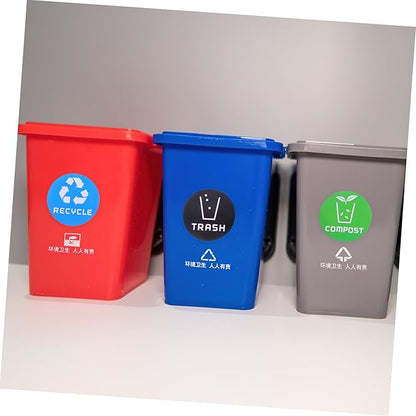 Milisten 6pcs Decorative Trash Classification Stickers Labels for Waste Sorting Recycling Strong Adhesion Stain-Resistant Easy Application for Bins Cans