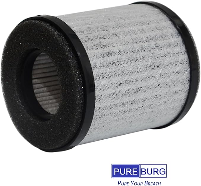 PUREBURG Replacement Filter Compatible with Homedics AP-P60 Total Clean Portable Air Purifier AP-P60FL,6-Pack H13 HEPA 3-Stage Filtration For Air Clean Dust VOCs Odor