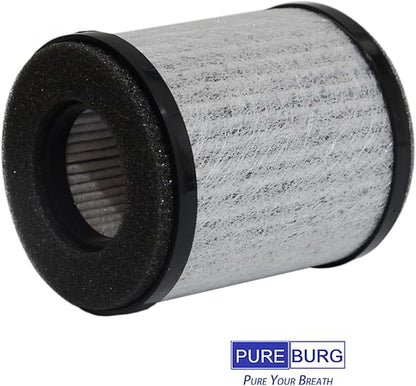 PUREBURG Replacement Filter Compatible with Homedics AP-P60 Total Clean Portable Air Purifier AP-P60FL,6-Pack H13 HEPA 3-Stage Filtration For Air Clean Dust VOCs Odor
