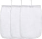 ALEGI Aquarium Filter Media Bag Extra Fine,Reusable 180 Micron Drawstring Mesh Filter Bags for Activated Carbon (12"*8" (3 Pack))