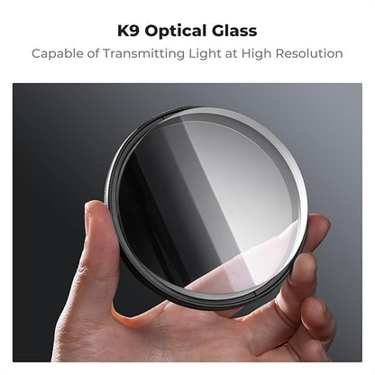 K&F CONCEPT 82mm Unilateral Blur Ghost Motion Filter Super Speed Effects for Camera Lens Clear Optical Glass with Cleaning Cloth