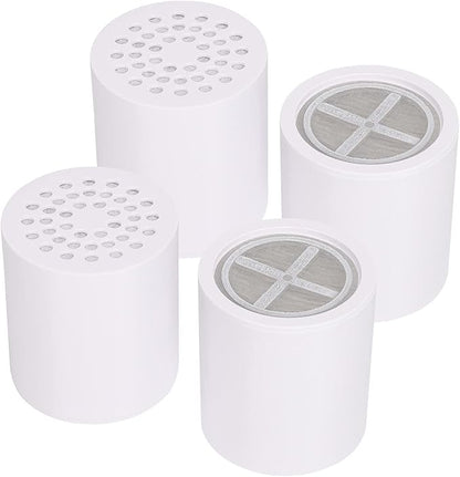 HarJue 15 Stage Shower Filter Replacement Cartridge, Universal High Output Shower Filter for Hard Water Remove Chlorine and Harmful Substances, Body Caring, 4 Pack