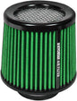 KYOSTAR Universal 3" (76mm) High-Flow Air Filter, Reusable Cone Cold Air Intake, High Performance, Washable, Clamp-On Car High Flow Dry Air Kit, Flange Diameter: 3 Inch, Filter Height: 6.4 Inch, Green