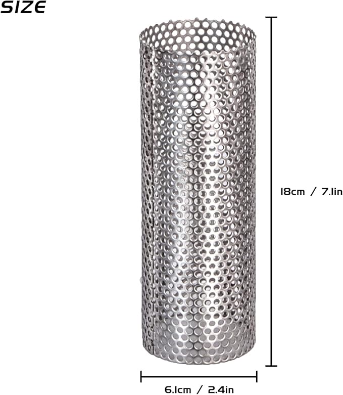 FIREHIKING 2.36" Spark Arrestor Stove Pipe with Filter Chimney Cap Screen for Camping Exhaust