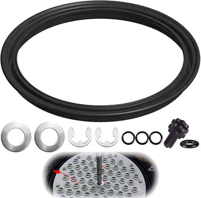 Generic Pool Filter Diaphragm Gasket ECX1105, Shaft kit ECX1014A and Directional Vent Valve with O-Ring ECX1322A Compatible with D..E Filters EC65, EC65A, EC75, EC75A, black