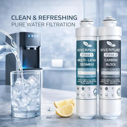 Two-Stage Replacement Filter Compatible with Avalon Coolers – 1500 Gallon Capacity, Reduces Lead, Chlorine Taste & Odor, Third-Party Tested.