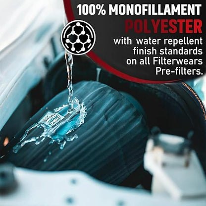FILTERWEARS Pre-Filter F102K For SPECTRE Air Filters 8131 8132 8136 8138 K&N RG-1001