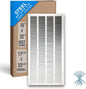 Fits 16x32 Duct Opening | Steel Return Air Grille by Handua | Vent Cover Grill for Sidewall and Ceiling | White | HVAC Cold Air Intake Grille | Outer Dimensions: 17.75"W X 33.75"