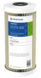 Pentair Pentek ECP5-BB Big Blue Sediment Water Filter, 10-Inch, Whole House Heavy Duty Pleated Cellulose Polyester Replacement Cartridge, 10" x 4.5", White End-Cap, 5 Micron