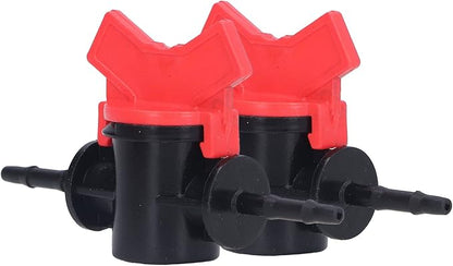 Regulator ABS Plastic Liquid Control Stop Valve for Domestic Water Pumps Solar Water Heaters Construction Sites 2PCS Straight Through Valve (3.5MM regulator)