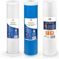 Aquaboon 5 Micron 20 x 4.5 Whole House Water Filter Replacement Cartridge Set: Sediment, GAC & Carbon Filters for 3-Stage Water Filtration System 1 Pack