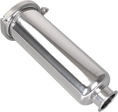 DERNORD 2 Inch Tri-Clamp Filter - SS304 Sanitary Fittings Inline Straight Strainer with 60 Mesh Stainless Screen