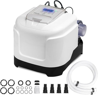 XtremepowerUS Above Ground Pool Salt Water System, Saltwater Chlorinator Built-in Timer for Above Ground Swimming Pool up to 15,000 Gallons with E.C.O. Salt Cell Genertaor