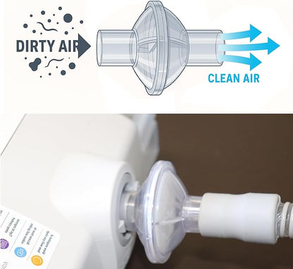 Aveen Inline 8-Pack CPAP Filters - Universal Fit for CPAP and BiPAP Machines and CPAP Hoses- Advanced Filtration for Cleaner Air, Easy to Install, Must-Have CPAP Filters.