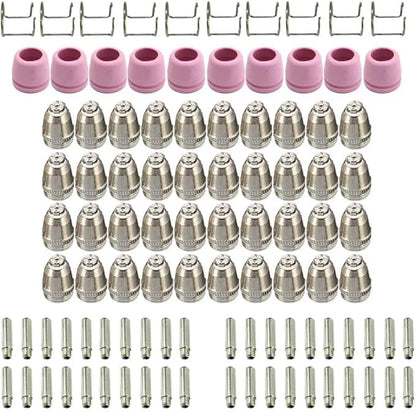 100pcs SG-55 AG-60P WSD-60 Plasma Cutter Consumables，Plasma Cutter Cutting Torch Tip Nozzles Consumables Kit