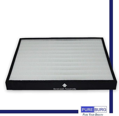 PUREBURG Replacement Filter Compatible with Rabbitair BioGS BioGP SPA-421A SPA-582A Air Purifiers, H13 HEPA Air Clean dust PM2.5 Odor smoke VOCs