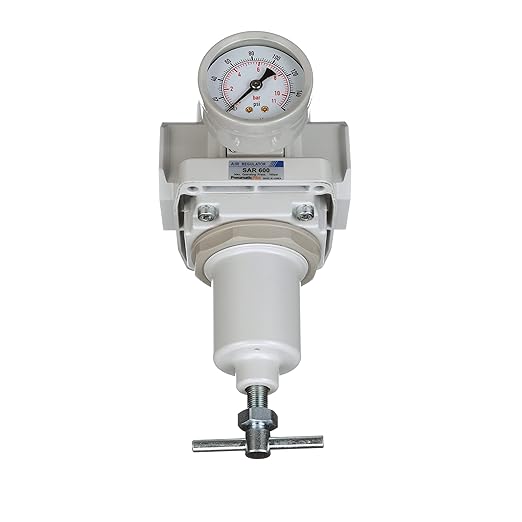 PneumaticPlus SAR Series T-Handle Compressed Air Pressure Regulator (1" NPT)