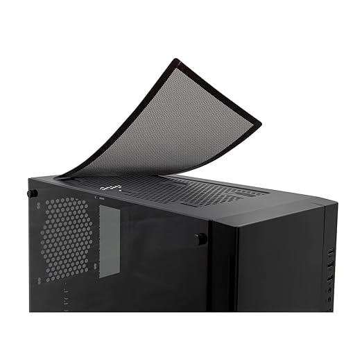 140mm Fan Filter,HFEIX Computer Case Dustproof Magnetic Frame Mesh Black 2Pack(140x280mm)