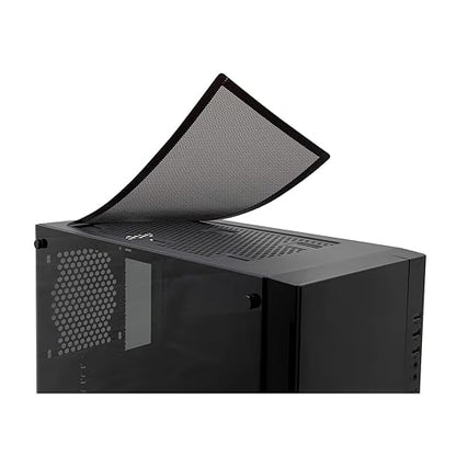 140mm Fan Filter,HFEIX Computer Case Dustproof Magnetic Frame Mesh Black 2Pack(140x280mm)