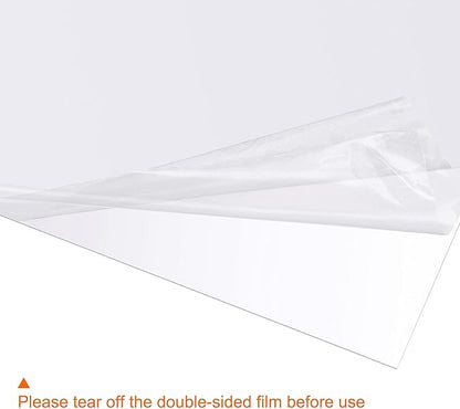 uxcell 4Pcs A4 Gel Light Lighting Filter Overlay Transparent Color Correction Plastic Vinyl PVC Sheets Photography Television Clear,0.3mm