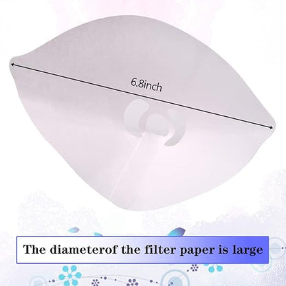 JANYUN 100Pcs Paint Filter, 190 Micron Resin Filter Disposable Paint Strainers for Automotive Spray Paint, Art Painting Cooking Oil Filter with Cone Silicone Funnel Filter