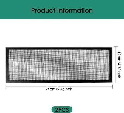 2Pcs Floor Register Cover Trap, 5x9 Inch Magnetic Air Vent Filter Floor Vent Covers Screen for Home, Dustproof Mesh Filters Net Trap Keeps Flies, Coin, Pet Hair, Food Out Covers