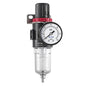 Compressed Air Low Pressure Filter Regulator Airtac AFR2000-C 1/4'' NPT 0-60 PSI Combo Piggybac Adjustable,Bracket,Gauge Semi-Auto Drain