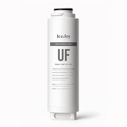 IceJoy Ultra-Filtration Under Sink Water Filter System, 0.01 Micron Precision, High Capacity 4000 Gallons