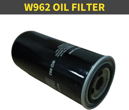 W962 Oil Filter for 25HP-60HP Screw Air Compressor, Industrial Screw Air Compressor System Maintenance Kit