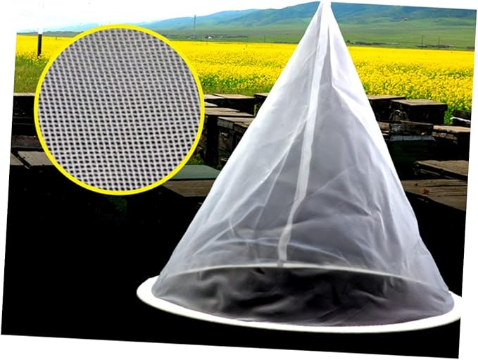 SECFOU 2pcs Fine Gauze Mesh Honey Strainer Filter Net for Kitchen Use for Homemade Honey Drinks and Filtering Waste Reusable and Easy to Clean