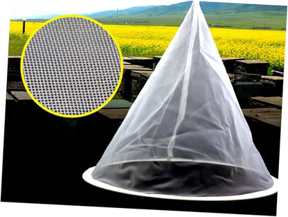 SECFOU 2pcs Fine Gauze Mesh Honey Strainer Filter Net for Kitchen Use for Homemade Honey Drinks and Filtering Waste Reusable and Easy to Clean