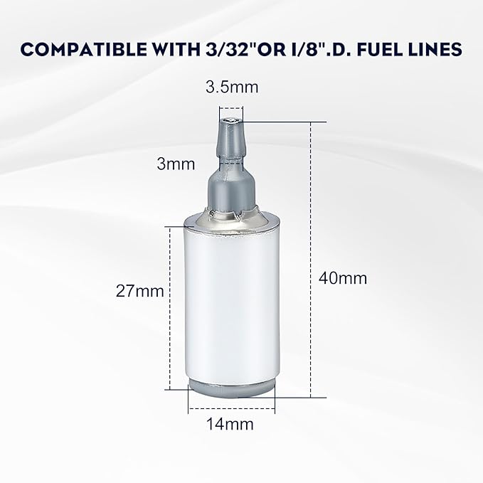 530095646 Fuel Filter for Husqvrna Compatible with Poul-an Trimmer Chainsaw Leaf Blower 128LD 124 125 128 Series String Trimmer Brush Cuter Pole Pruner Edger Weedeater 2Pack
