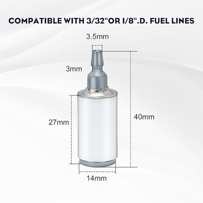 530095646 Fuel Filter for Husqvrna Compatible with Poul-an Trimmer Chainsaw Leaf Blower 128LD 124 125 128 Series String Trimmer Brush Cuter Pole Pruner Edger Weedeater 2Pack