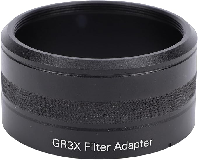 Fabater Camera Lens Filter Adapter Tube Fit for GR3X Lens Filter Mount Adapter Compatible with 49mm Threaded Hoods Caps