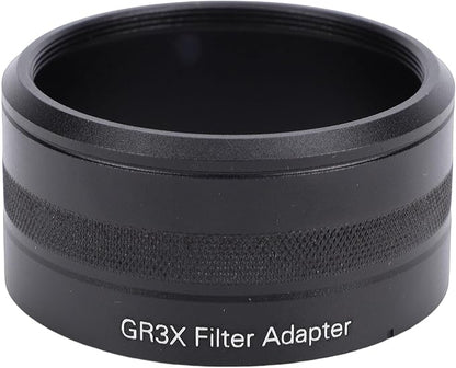 Fabater Camera Lens Filter Adapter Tube Fit for GR3X Lens Filter Mount Adapter Compatible with 49mm Threaded Hoods Caps