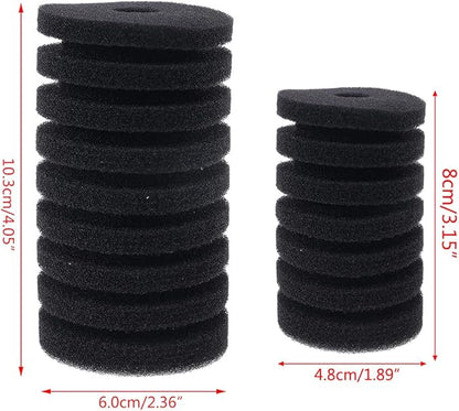 Aquarium Filter Sponge Replacement Media for Biochemical Foam for Water and Salt-Water Fish for Tan Cut to Fit Block Coarse Cover Pad