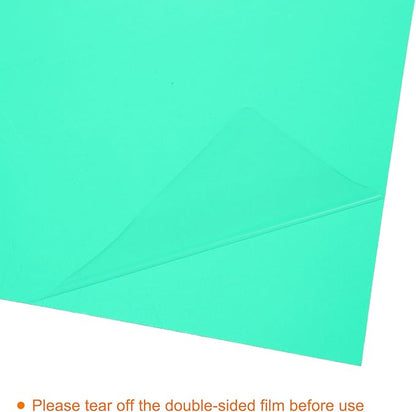uxcell 4Pcs A4 Gel Light Lighting Filter Overlay Transparent Color Correction Plastic Vinyl PVC Sheets Photography Television Green,0.2mm