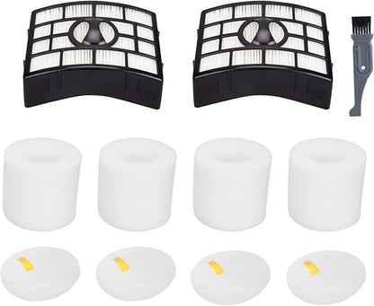 I-clean 2 Packs Replacement NV650 HEPA Foam & Felt Filters for Shark Rotator Powered Lift-Away Vacuum Cleaner, Compatible with Shark NV752,NV751,NV750,NV651,NV650,NV652 Replaces Part # XFF650 & XHF650
