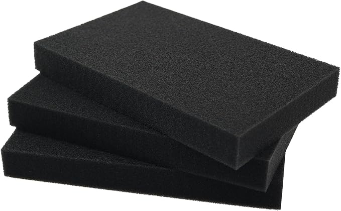 6PCS Aquarium Biofiltration Sponge 6.28x4x0.78 inches Fish Tank Filtration Media Cuttable Dust Proof Wool Air Purification Equipment