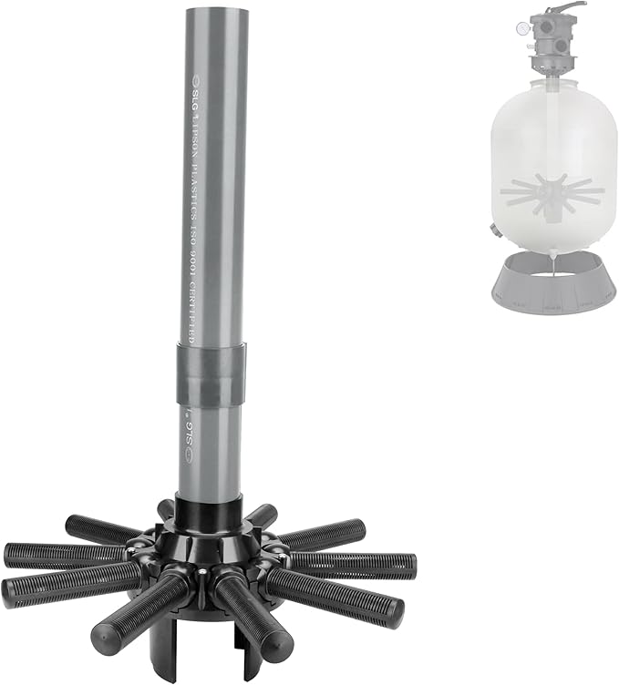 SX180DA Pool Filter Parts Lateral Assembly with Center Pipe Compatible with Hayward Pro Sand Filter Series S180T S210T1580 Series, Spa Pool Sand Filter Threaded Lateral Replacement Parts