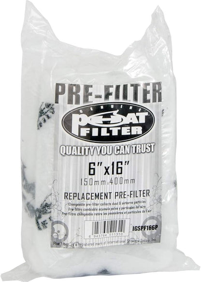 IGSPF166PF, 6" x 16" Pre-Filter, Silver